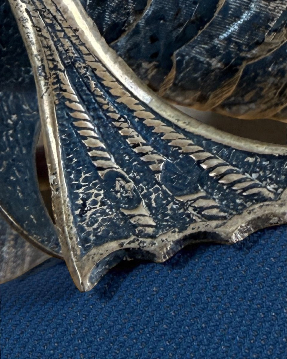 Pesce in Argento Cesellato con Corpo Articolato e Snodabile - Spagna XX Secolo-photo-3